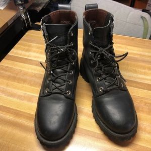 Size 6 red wing black genuine leather boots